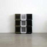 THOR スタッキングシェルフコンテナ 20L セット ソー 前開き 収納ボックス 米国TRUST社 ソー 収納棚 スタッキング 積み重ね 耐荷重120kg 全5色 衣類収納 キャンプ アウトドア 車載 ガレージ クローゼット 防災 インダストリアル
