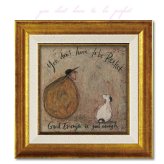 ユーパワー サムトフト イイものはイイ ST-04048 アートフレーム 絵 絵画 自転車 犬 イヌ dog sam toft