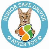 カーサイン 高齢者マーク SENIOR SAFE DRIVER サバンナ ステッカー シール 直径13cm 肉球 日本製 車