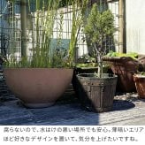 ガーデン エクステリア FRP製バレル型プランター 小（直径24cm） EBP-24DBR 幅24 奥行24 高さ17 cm アンティーク プランター 円形 樽型 植木鉢 8号 プランターカバー おしゃれ 庭 ベランダ 屋外 FRP 家庭菜園