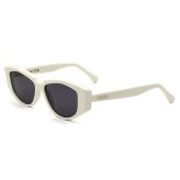 マックスマーラ Max Mara サングラス グローバルフィット UVカット アイウェア キャットアイ フォックス MM0161/S 21A 52 メンズ レディース ユニセックス オフホワイト+ダークグレー 海外正規品