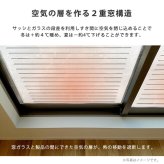 すりガラス調断熱二重窓パネル 12枚入り (6枚×2セット)