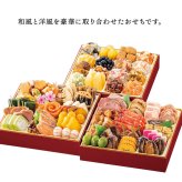 【12月31日お届け】おせち 2027 生おせち 「宝華」和洋中 三段重 3~5人前 52品目 新春 和風 洋風 中華 重箱 冷蔵 豪華 予約 料理 御節 特大 新年 初祝い 元旦 海老 ローストポーク きんとん 数の子 黒豆 家庭用 お取り寄せ グルメ 厳選食材 送料無料
