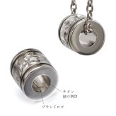 ハワイアンジュエリー ペアネックレス 金属アレルギー 対応 純チタン 刻印 無料 誕生石 チューブ Sサイズ チェーン 長さ選べる ステンレスより軽く肌に優しい カップル プレゼント ハロウィン 【品番：CG-TIP401SP】