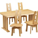 ダイニング家具 ダイニングテーブル 5点セット ダイニング テーブル タモ長方形 幅 150cm オーク材 無垢材 木製 天然木 天板 一枚板 食卓 ナチュラル 食卓椅子 シンプル モダン おしゃれ