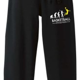 バスケ スウェットパンツ メンズ レディース キッズ 裏パイル スエット ルームウェア スポーツ ジャージ 綿100 長ズボン 名入れ おしゃれ 文字入れ無料 「バスケットボールエボリューション」 アートワークスコウベ 【送料無料】