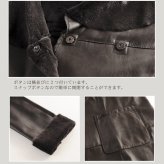 ラビット Wフェイス 軽量コート ビッグカラー/レディース ラビットコート 軽い 冬 一枚仕立て シェアード 軽量 暖かい 毛皮 ファー 本革 女性用 革 Aライン 着やせ 秋 冬 母 女性 ギフト プレゼント 7F (01000586r)