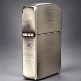 ZIPPO ライター 1941復刻 レプリカ ジッポ アンティークニッケル 銀古美 シルバー シンプル スタンダード 丸角 かっこいい おしゃれ メンズ ギフト