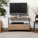 EZBOワイヤー TVラック MBR ミディアムブラウン・グレー・オークナチュラル 3色展開 テレビ台 ローボード リビング収納 テレビボード おしゃれ シンプル 新生活 家具 インテリア 不二貿易