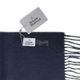 ヴィヴィアン ウエストウッド マフラー メンズ レディース ブランド Vivienne Westwood ロゴ W01MK-P407 MINERAL GRAY ビビアン