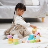 積み木 SOUNDブロックス Large シャーベットカラー | 誕生日プレゼント   1歳 1歳半 2歳 女の子 男の子 名入れ 誕生日 プレゼント おもちゃ 木のおもちゃ 木製玩具 木製 知育玩具 誕生日 クリスマス プレゼント 入園祝い ギフト ベビーギフト エデュテ