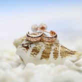 ハワイアンジュエリー フープピアス ピアス ピンクゴールド Sサイズ 半円 三日月 ハーフムーン 片耳(1個)購入可 K14ピンクゴールド 14K シリコンキャッチ シンプル 20G ゲージ BY THE SEA バイザシー 彼女 妻 女性 レディース プレゼント ハロウィン 【品番：GE103-10R】
