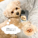 お好きなお写真で作れる♪オリジナル オーロラ スマホグリップ 愛犬 愛犬グッズ オリジナルグッズ うちの子 うちの子グッズ iphoneケース スマホケース オーダーメイド ペットグッズ スマホアクセサリー 犬用品 わんちゃんグッズ ギフト 虹の子  父の日 母の日 ぷくぷく