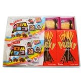 お菓子 ギフト 送料無料 【選べるメッセージシール】チロルチョコ・ポッキー・恋するマドレーヌギフトセット(3種・計6コ) メール便 (omtmb9760gz)【お菓子 詰め合わせ ギフト 感謝 個包装 お礼 お返し 挨拶 退職 プチギフト スナック ギフト】