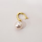 ［pearl581］8mm - 8.5mm ホワイトピンク クリッカー ペンダント ダイヤモンド付 あこや真珠