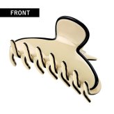 アレクサンドル ドゥ パリ ヘアクリップ レディース ブランド ALEXANDRE DE PARIS リズレMクリップ ACCM-14278-03-S ベージュ ブラック