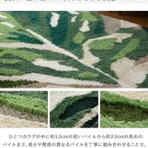 ラグ カーペット 玄関マット 室内 屋内 マット モンステラマット 立体感 北欧 オシャレインテリア おしゃれ オシャレ デザインマット 滑り止め 緑色 グリーン 茶色 ブラウン 引っ越し 新生活