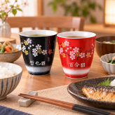 退職 異動 名入れ 魔王 25度 芋焼酎 白玉醸造 720ml 　セット有田焼 陶器 開運赤富士 縁起の良い　焼酎カップ  2点ペアセット　木箱入り　還暦祝　退職祝い　