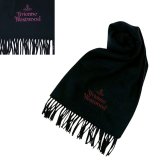 ヴィヴィアンウエストウッド VIVIENNE WESTWOOD マフラー W00Q7-N401-BLACK レディース メンズ BLACK ブラック
