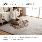 ラグ カーペット マット ホット カバー 約2畳 エコ フェイクファー 洗える 抗菌防臭 おしゃれ 正方形 絨毯 床暖房対応