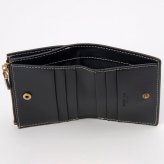 ベリーズヨーク　BELLIES YORK　コンパクト財布　二つ折り財布　BYTM1882BK　ブラック　黒色　ベジタブルタンニン　イタリアンレザー　牛革　”エイジングを楽しむ革小物”