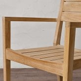 ダイニング家具 ダイニングチェア 肘付き アームチェア チーク無垢材 木製 無塗装 アウトドア インドア 屋外 室内アジアン家具 モダン リビング エスニック アジアン テイスト 家具 バリ 1脚