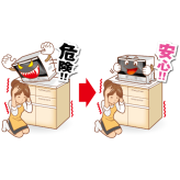 Pro7 震度７対応 プロセブンレンジストッパー 耐震マット レンジ用　電子レンジ用
