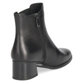 ショートブーツ レディース 靴 サイドゴア サイドジップ 本革 レザー 防寒 シンプル ５cm ヒール チャンキーヒール 定番 きれいめ Parade 1240 ブラック ブラウン