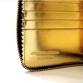 コムデギャルソン COMME DES GARCONS 二つ折り財布 二折財布 ラウンドファスナー SA2100MI メンズ レディース MILLOR INSIDE ブラック ゴールド