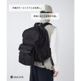 snowpeak Recycled Cordura Backpack リュック 大容量 リュックサック 通勤 通学 普段使い シンプル レディース メンズ ギフト プレゼント ブラック bb26su001