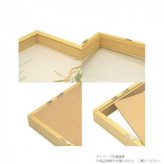 A.P.J. BOXフレーム 20角 200x200mm ホワイト 立体額 木製 アートボックスフレーム 深さ25mm フィギュアケース ウェディングボード 額縁 ディスプレイ