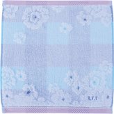 【直送】アーヴェーヴェー 婦人タオルハンカチ [26-0146-138] AVT-524 BL チェック 花ブルー a.v.v 綿100% ミニタオル タオルハンカチ 吸水 肌触り抜群 上品 レディース ギフト 贈り物 内祝い お返し プレゼント