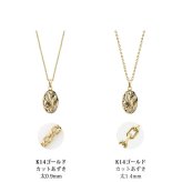 ゴールド ネックレス ハワイアンジュエリー ネックレス イエローゴールド ネックレス 刻印 無料 誕生石入れ可 シンプルオーバル 14K K14 メダル 14k k14カットあずきチェーン太0.9mm ギフトラッピング可能 プレゼント ハロウィン 【品番：CG-GP118-CH123】