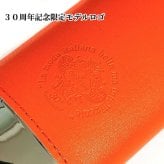 オロビアンコ 30周年記念 限定100個 オレンジ 眼鏡ケース 本革製 おしゃれ 牛革 メガネ レザー 小物 Orobianco ブランド ワンプッシュ式 皮 めがね レディース メンズ プレゼント ギフト