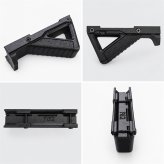 【2026年 改良モデル】 ハボック フォアグリップ カーボン製 PLA 20mmレール 対応 全長129mm タクティカル 強化タイプ ３Dパーツ ガンパーツ カスタム アクセサリー GUN-FG2