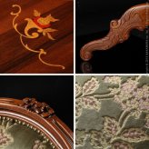 イタリア 家具 ヨーロピアン ヴェローナクラシック ダイニング5点セット:テーブル幅135cm+チェア-金華山4脚 猫脚 金華山織り ヨーロッパ家具 クラシック 輸入家具 アンティーク風 イタリア製 ブラウン おしゃれ 高級感 エレガント 木製 天然木 新生活