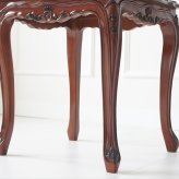 テーブル 姫系 カフェ チェア 2人 ジュリア 幅53cm ３点セット ブラウン アンティーク調 ロココ調猫脚 ヨーロピアン 輸入家具 オシャレ ティー クラシック 新生活