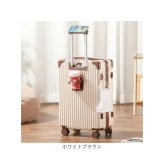 キャリーバッグ 通販 キャリーケース トランク トランクケース ドリンクホルダー フック付き 静音キャスター 軽量 大容量 前開き USBポート 中型 かわいい おしゃれ トップオープン 旅行 修学旅行