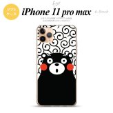 iPhone11ProMax iPhone11pro max スマホケース ソフトケース くまモン 唐草 白 黒 メンズ レディース nk-i11pm-tpkm28
