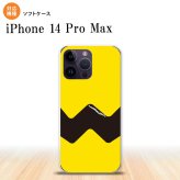 iPhone14 ProMax iPhone14 Pro Max スマホケース 背面ケースソフトケース ギザギザ 黄 黒 2022年 9月発売 nk-i14pm-tp191