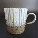 マグカップ マグ コップ コーヒーカップ ビッグサイズマグ 九谷焼 陶器 十草 相川志保 青・赤 手描き 和食器 おしゃれ ギフト 贈り物 日本製