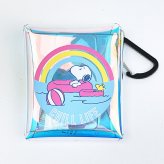 スヌーピー クリアマルチケース(SS) レインボー チルライフ SNOOPY