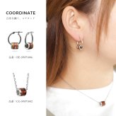 ハワイアンジュエリー ピアス 金属アレルギー対応 純チタンポスト シルバー925 コアウッド バレル チャーム Lサイズ フープピアス クロッシングピアス 20G(ゲージ) 幅20mm レディース 誕生日 プレゼント ハロウィン 【品番：HE-SWP1006】