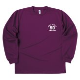 【名入れ】卒寿祝い 長袖 ドライTシャツ Aタイプ ワンポイントメイン プレゼント 男性 女性 メンズ レディース 名入れ無料 お祝い サプライズ 記念品 90歳 90代