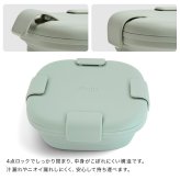 stojo ストージョ 折りたたみ 半透明 BOX Tint 700ml[弁当箱 たためる シリコン 折りたたみ お弁当箱 4点ロック レンジ対応 おしゃれ 大人 男性 女性 大人女子 かわいい 保温 折りたためる シリコーン ランチボックス 食洗機]