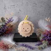 国産ヒノキのライオンのカスタネット｜選べるゴム色5色｜木製楽器・子どもへの贈り物｜群馬交響楽団様使用