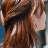 ハワイアンジュエリー フープピアス スクロール透かし アーチピアス シルバー925 キャッチ メール便 20G ゲージ 彼女 妻 女性 レディース 誕生日 プレゼント ハロウィン 【品番：SE38801】