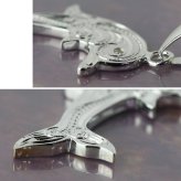 ハワイアンジュエリー シルバー ペンダントトップ 刻印 無料 誕生石入れ可 スクロールドルフィン シンプル シルバー925 ネックレス チェーン別売 ペンダントヘッド メール便 メンズ レディース 誕生日 プレゼント ハロウィン 【品番：SPM2557】