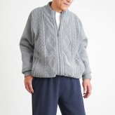 シニアファッション メンズ 80代 70代 60代 90代 秋冬 あったか 防寒 ケーブルニット×裏フリース ジップアップジャケット おじいちゃん 服 誕生日 プレゼント 紳士服 アウター ジャンパー 男性 祖父 お年寄り 老人 高齢者 ギフト（cdk-mo1-654700）