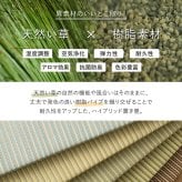 【6枚セット】 い草×樹脂素材 ハイブリッド 置き畳 綾瀬 約82×82×2.5cm 6枚入り 異素材 丈夫 半畳 縁なし フロア畳 ユニット畳 PP 滑り止め付き